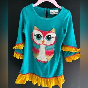 Little girl’s owl dress